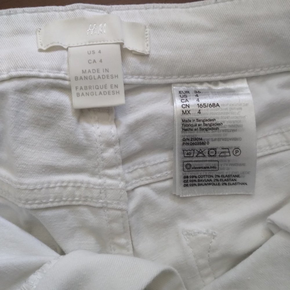 H&M White Shorts